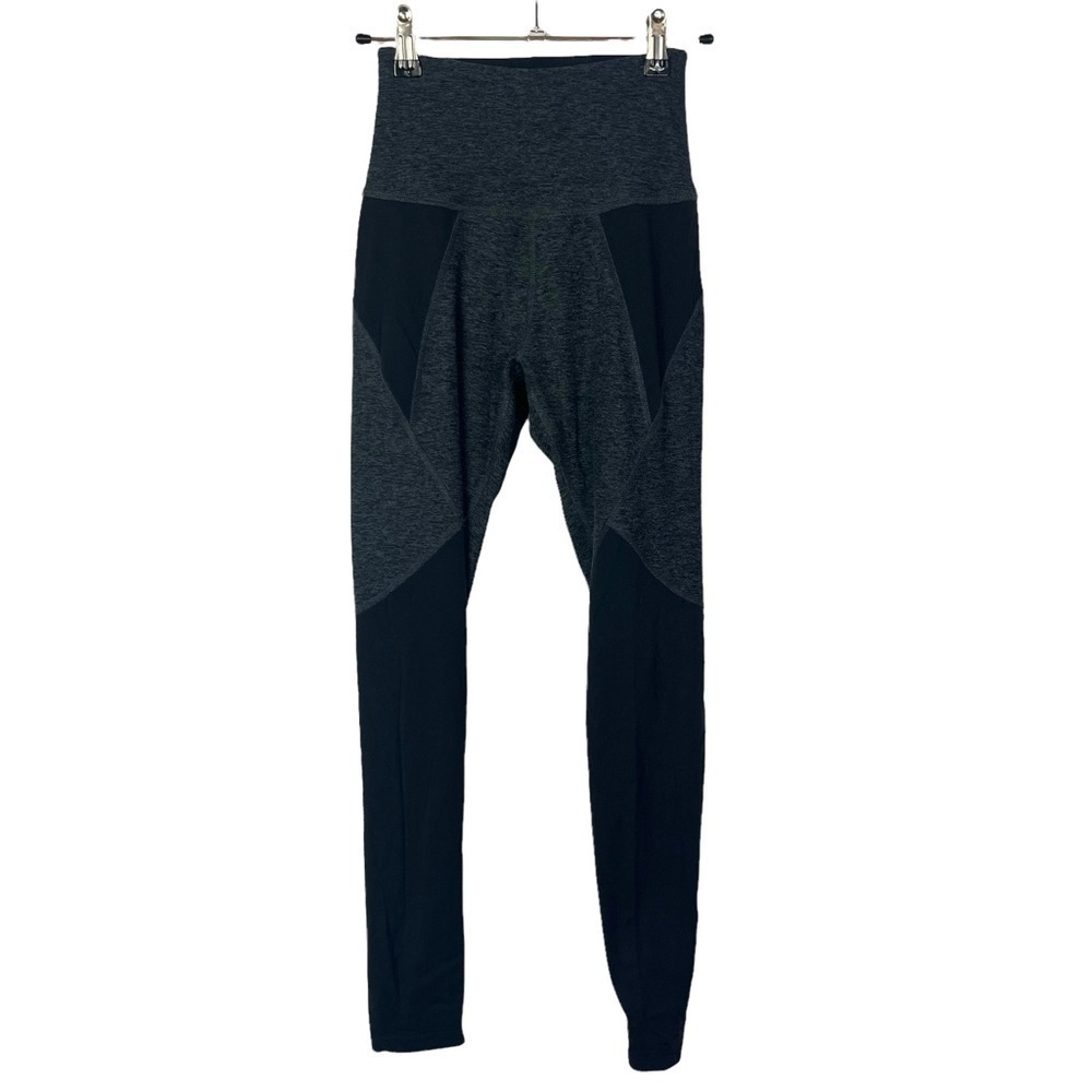 Beyond Yoga High Rise Black‎ & Gray Soft 7/8 Athletic Leggings S